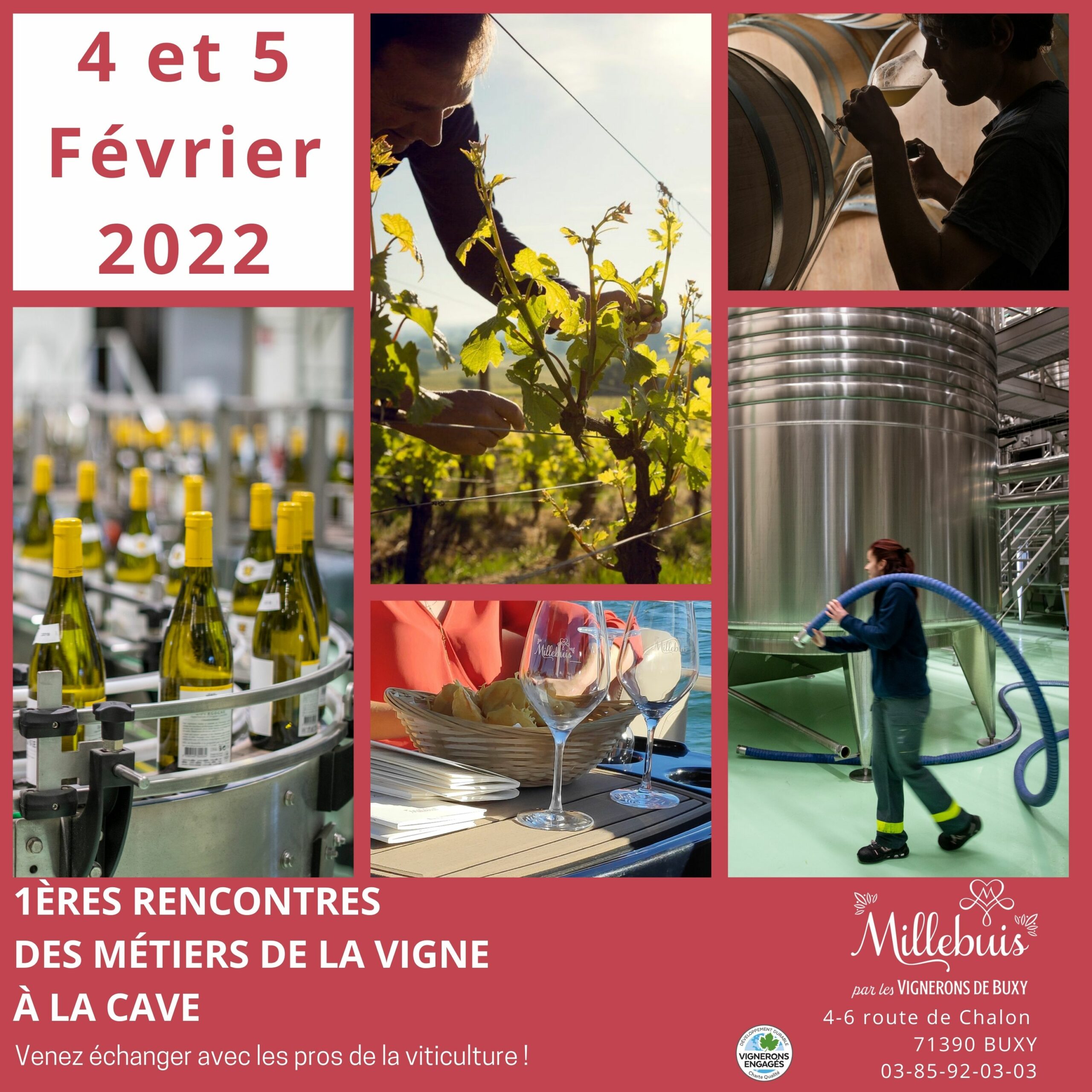 1ères Rencontres des métiers de la Vigne à la Cave