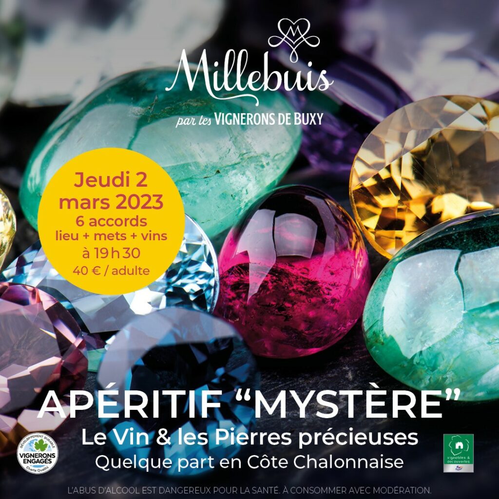APÉRITIF MYSTÈRE LE VIN & LES PIERRES PRÉCIEUSES