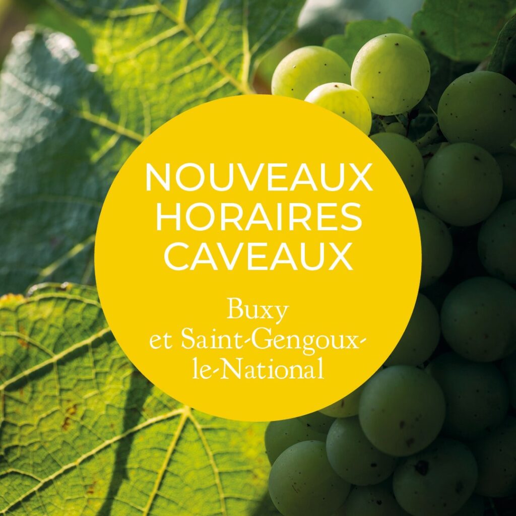 HORAIRES DE RENTRÉE DE NOS CAVEAUX